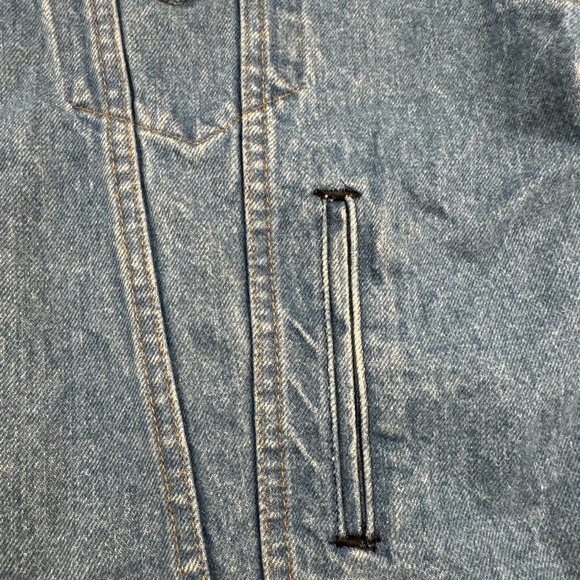 VTG Levi's Strauss & Co 70507 Reg Blue Wash Trucker Denim Jacket Mens XL - Picture 14 of 16